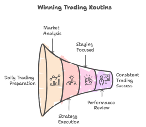 a diagram of a winning trading routine